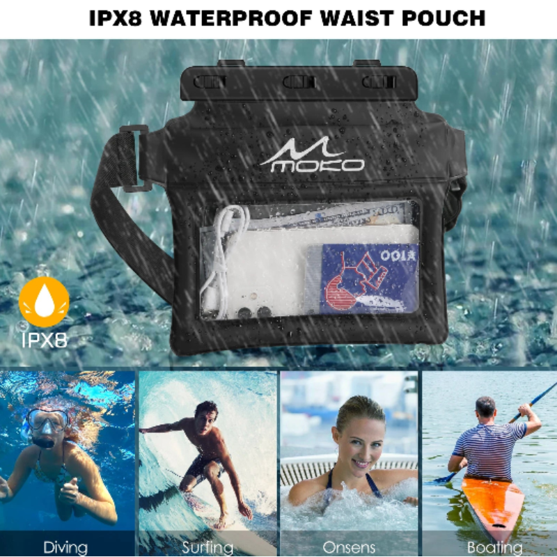 Waterproof Floating Phone Pouch Dry Bag for Water Sports-3