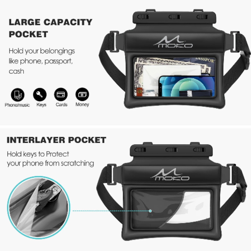 Waterproof Floating Phone Pouch Dry Bag for Water Sports-2